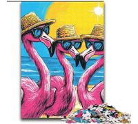 Puzzle per adolescenti 2000 puzzle Tre fenicotteri Allena il tuo cervello e le tue mani Regali per amici e familiari 70x100cm
