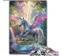 Puzzle per adolescenti 2000 puzzle Unicorno Angelo Allena il tuo cervello e le tue mani Regali per amici e familiari 70x100cm