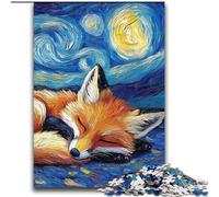 Puzzle per adolescenti 2000 puzzle Volpe Cielo notturno Difficili da completare ma divertenti e divertenti Decorazioni per la casa e regali unici 70x100cm