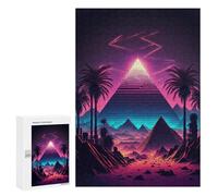 Puzzle Per Adolescenti 300 PCS A Pyramid in The Neon Sand Puzzle Per Adulti Giochi Rilassanti Ma Divertenti E Umoristici Sfida Da Completare 300 PCS