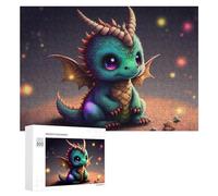 Puzzle Per Adolescenti 300 PCS Adorable Baby Dragon Illustration -1 Puzzle Per Adulti Giocattolo Decorazione Da Parete Taglio Di Precisione Gioco Stimolante Regali 300 PCS