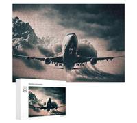 Puzzle Per Adolescenti 300 PCS Airplane Flying Through Stormy Skies Puzzle Divertenti Da Assemblare, Modelli, Regali Unici Per Compleanno E Natale 300 PCS