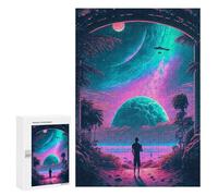 Puzzle Per Adolescenti 300 PCS Alien Beach Encounter Puzzle Divertenti Da Assemblare, Modelli, Regali Unici Per Compleanno E Natale 300 PCS