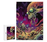 Puzzle Per Adolescenti 300 PCS Alien Encounter in Space Puzzle Per Adolescenti Giocattoli Antistress Assemblaggio Di Modelli Regali Unici Per Compleanno E Natale 300 PCS