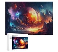 Puzzle Per Adolescenti 300 PCS Alien Planet A Cosmic Wonderland -1 Puzzle Divertenti Da Assemblare, Modelli, Regali Unici Per Compleanno E Natale 300 PCS