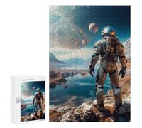 Puzzle Per Adolescenti 300 PCS Astro Naut Puzzle Per Adulti Giocattolo Decorazione Da Parete Vacanza A Casa Passatempo Riduzione Dello Stress Regali 300 PCS