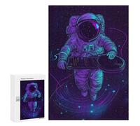 Puzzle Per Adolescenti 300 PCS Astronaut DJ in Space Puzzle Per Adulti Giochi Rilassanti Sfida Difficile Attività Divertenti A Casa 300 PCS