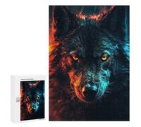 Puzzle Per Adolescenti 300 PCS Black Wolf Unleashed Puzzle Per Adulti Giochi Rilassanti Decorazione Murale Attività Divertenti A Casa 300 PCS