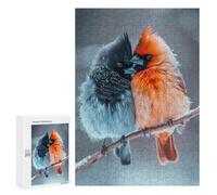 Puzzle Per Adolescenti 300 PCS Blue And Red Robin Bird Puzzle Per Adulti Giochi Rilassanti Decorazione Da Parete Ottimo Regalo Per I Giocatori 300 PCS