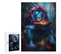 Puzzle Per Adolescenti 300 PCS Blue Lion Reading Puzzle Per Adolescenti Giocattoli Fai Da Te Vacanze A Casa Passatempo Divertimento Attività A Casa, 300 PCS