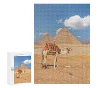 Puzzle Per Adolescenti 300 PCS Camel In Giza Puzzle Per Adulti Gioco Rompicapo Difficile Difficile Unico Compleanno E Regali 300 PCS