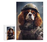 Puzzle Per Adolescenti 300 PCS Cavalier Dog Soldier Puzzle Divertenti Da Assemblare, Modelli, Regali Unici Per Compleanno E Natale 300 PCS