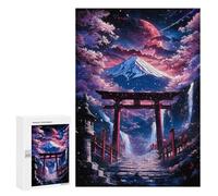 Puzzle Per Adolescenti 300 PCS Cherry Dream Torii Gate Puzzle Per Adulti Giochi Rilassanti Analisi E Logica Divertimento Attività A Casa, 300 PCS