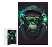 Puzzle Per Adolescenti 300 PCS Chill Monkey Puzzle Per Adulti Giochi Rilassanti Assemblaggio Di Modelli Interazione Genitore-figlio 300 PCS
