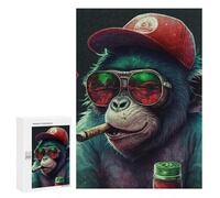 Puzzle Per Adolescenti 300 PCS Chill Monkey Vibe-21 Puzzle Per Adulti Giochi Rilassanti Per Divertimento in Famiglia Regali Di Natale E Compleanno 300 PCS