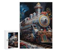 Puzzle Per Adolescenti 300 PCS Christmas Steam Train Magic Puzzle, Gioco Rompicapo, Regalo Di Compleanno, Attività Divertenti Da Fare A Casa, 300 PCS