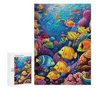 Puzzle Per Adolescenti 300 PCS Colorful Coral Reef Scene Puzzle, Gioco Rompicapo, Regalo Di Compleanno, Attività Divertenti Da Fare A Casa, 300 PCS