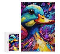 Puzzle Per Adolescenti 300 PCS Colorful Duck Artwork-2 Puzzle Antistress Decorazione Per La Casa Regali Unici Per Compleanno E Natale 300 PCS