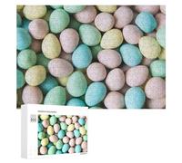 Puzzle Per Adolescenti 300 PCS Colorful Easter Eggs Background Puzzle Divertenti Da Assemblare, Modelli, Regali Unici Per Compleanno E Natale 300 PCS