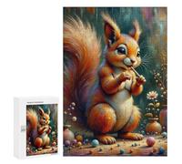 Puzzle Per Adolescenti 300 PCS Colorful Squirrel Artwork Puzzle Per Adolescenti Migliora La Memoria Per Compleanno, Natale Bellissimo Gioco Dal Design 300 PCS