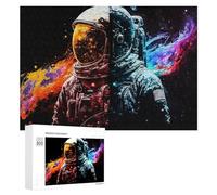 Puzzle Per Adolescenti 300 PCS Cosmic Duality Astronaut Artwork Puzzle, Gioco Rompicapo, Regalo Di Compleanno, Attività Divertenti Da Fare A Casa, 300 PCS