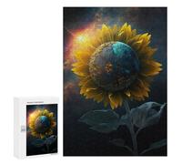 Puzzle Per Adolescenti 300 PCS Cosmic Sunflower Puzzle Per Adulti Giochi Rilassanti Per Divertimento in Famiglia Regali Di Natale E Compleanno 300 PCS