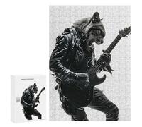 Puzzle Per Adolescenti 300 PCS Cougar Guitar Puzzle Per Adulti Giocattolo Decorazione Da Parete Vacanza A Casa Passatempo Per Compleanno, Natale 300 PCS