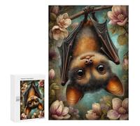 Puzzle Per Adolescenti 300 PCS Cute Bat Hanging Upside Down Puzzle Per Adolescenti Giocattoli Antistress Assemblaggio Di Modelli Regali Unici Per Compleanno E Natale 300 PCS