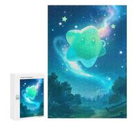 Puzzle Per Adolescenti 300 PCS Cute Star in Polar Lights Puzzle Per Adulti Giochi Rilassanti Decorazione Murale Attività Divertenti A Casa 300 PCS