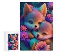 Puzzle Per Adolescenti 300 PCS Cute Wolf Cubs Puzzle Per Adulti Giochi Rilassanti Sfida Difficile Attività Divertenti A Casa 300 PCS