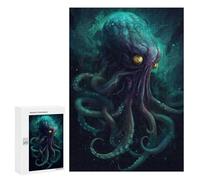 Puzzle Per Adolescenti 300 PCS Deep Sea Octopus Fantasy Art Puzzle Giochi Rilassanti Decorazione Per La Casa Regali Unici Per Compleanno 300 PCS