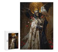 Puzzle Per Adolescenti 300 PCS Diosa De Lo Inevitable Santa Muerte Puzzle Per Adolescenti Giocattoli Fai Da Te Vacanze A Casa Passatempo Divertimento Attività A Casa, 300 PCS