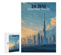 Puzzle Per Adolescenti 300 PCS Dubai, United Arab Emirates Skyline Art Puzzle Per Adolescenti Giochi Rilassanti Assemblaggio Di Modelli Regali Unici Per Compleanno E Natale 300 PCS