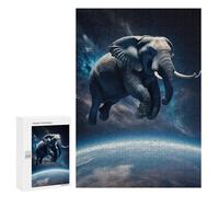 Puzzle Per Adolescenti 300 PCS Elephant Flying Puzzle Per Adulti Gioco Rompicapo Difficile Difficile Unico Compleanno E Regali 300 PCS