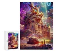 Puzzle Per Adolescenti 300 PCS Enchanted Castle in Fantasy Land Puzzle Antistress Decorazione Per La Casa Regali Unici Per Compleanno E Natale 300 PCS
