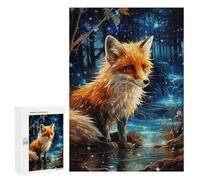 Puzzle Per Adolescenti 300 PCS Enchanted Forest Fox -5 Puzzle Per Adulti Giocattolo Decorazione Da Parete Vacanza A Casa Passatempo Per Compleanno, Natale 300 PCS