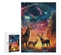 Puzzle Per Adolescenti 300 PCS Enchanted Forest Whispers -4 Puzzle Per Adulti Giocattolo Decorazione Da Parete Vacanza A Casa Passatempo Per Compleanno, Natale 300 PCS