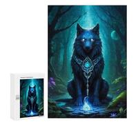 Puzzle Per Adolescenti 300 PCS Enchanted Wolf in Mystic Forest -1 Puzzle Giocattolo Decorazione Da Parete Decorazione Per La Casa Regali Unici Di Compleanno E Natale 300 PCS