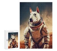 Puzzle Per Adolescenti 300 PCS English Bull Terrier Mars Puzzle Per Adulti Gioco Rompicapo Difficile Difficile Unico Compleanno E Regali 300 PCS