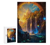 Puzzle per Adolescenti 300 PCS Fantasy Cave Nature Sky Puzzle per Adolescenti Giocattoli Antistress Migliora La Memoria 300 PCS