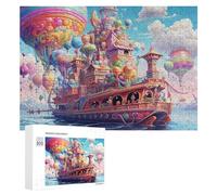 Puzzle Per Adolescenti 300 PCS Fantasy Floating City Puzzle Per Adulti Gioco Rompicapo Difficile Difficile Unico Compleanno E Regali 300 PCS