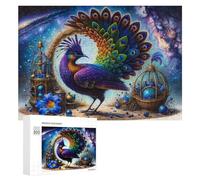 Puzzle Per Adolescenti 300 PCS Fantasy Peacock Galaxy Artwork Puzzle Per Adolescenti Giocattoli Antistress Assemblaggio Di Modelli Regali Unici Per Compleanno E Natale 300 PCS