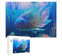 Puzzle Per Adolescenti 300 PCS Fantasy Underwater World with Majestic Fish Puzzle Per Adolescenti Giocattoli Antistress Assemblaggio Di Modelli Regali Unici Per Compleanno E Natale 300 PCS