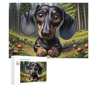 Puzzle Per Adolescenti 300 PCS Forest Dachshund Adventure Puzzle Divertenti Da Assemblare, Modelli, Regali Unici Per Compleanno E Natale 300 PCS