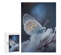 Puzzle Per Adolescenti 300 PCS Frosty Butterfly on Ice Puzzle Per Adulti Giochi Rilassanti Sfida Difficile Attività Divertenti A Casa 300 PCS