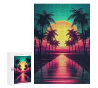Puzzle Per Adolescenti 300 PCS Futuristic Synth Dream Puzzle Per Adulti Gioco Rompicapo Difficile Difficile Unico Compleanno E Regali 300 PCS