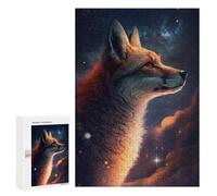 Puzzle Per Adolescenti 300 PCS Galactic Fox Portrait -2 Puzzle Per Adolescenti Sfida Difficile Allena La Tua Mente E Le Tue Mani Rompicapo Giochi Per Famiglie 300 PCS