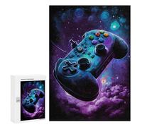 Puzzle Per Adolescenti 300 PCS Galactic Gaming Controller Art -4 Puzzle Per Adolescenti Migliora La Memoria Difficile Da Completare Gioco Impegnativo Giocattoli 300 PCS