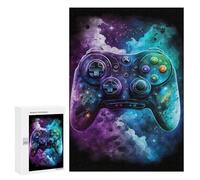 Puzzle Per Adolescenti 300 PCS Galactic Gaming Controller Art Print Puzzle Per Adolescenti Sfida Difficile Allena La Tua Mente E Le Tue Mani Rompicapo Giochi Per Famiglie 300 PCS