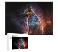 Puzzle Per Adolescenti 300 PCS Galactic Guardian Cosmic Dog Artwork Puzzle Per Adolescenti Giocattoli Antistress Assemblaggio Di Modelli Regali Unici Per Compleanno E Natale 300 PCS